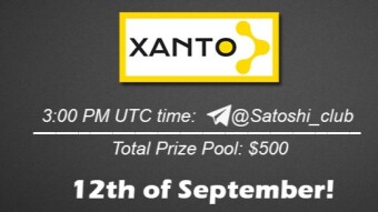 Join the AMA of Satoshi Club x Xan. Rewards: 500 USDT, September 12th.