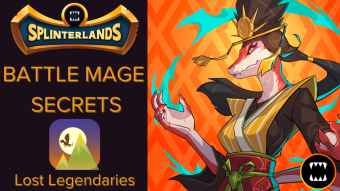 Splinterlands Weekly Challenge Battle BATTLE MAGE SECRETS! Lost Legendaries and winning a close match with ranged monsters