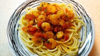 Foodbook #505 Shrimp Linguine Pasta