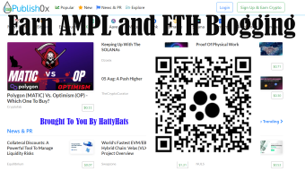 Earn AMPL and ETH Blogging