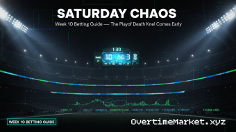 🏈 SATURDAY CHAOS: Week 10 Overtime Betting Guide: The Playoff Death Knell Comes Early
