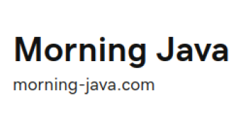 Morning Java Finally Has Its Own Website!