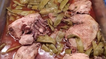 Foodbook #327 chicken with green beans