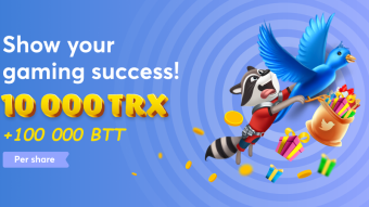 BetFury Success Promotion. 10,000 TRX + 100,000 BTT! 100 winners every 10 days!