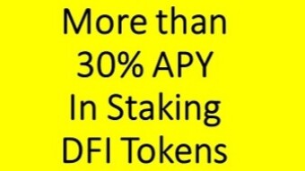 More than 30% APY In Staking DFI