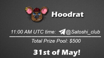 Join the AMA of Satoshi Club x Hoodrat. Rewards: 500 USDT, May 31st.