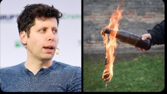 Man arrested after throwing a Molotov cocktail at OpenAI CEO Sam Altman's house.