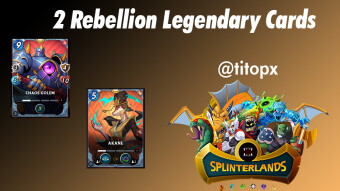 2 legendary rebellion cards that most caught my attention in Splinterlands