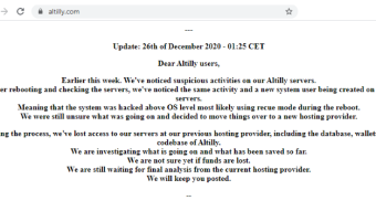 Altilly Cryptocurrency Exchange is Hacked