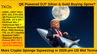 QE Powered DJT Silver & Gold Buying Spree? More Crypto Sponge Squeezing in 2026 pre US Mid Terms