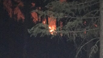 Eyewitness account of fireball hovering & streaking across Los Angeles night sky.