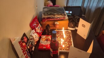 Birthday + Wedding Anniversary. It's A Double.