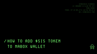 How to add $SIS token to Nabox Wallet