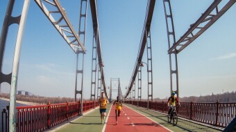 Running route in Kyiv