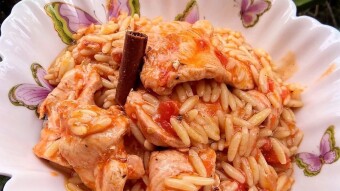 Foodbook #946  giouvetsi chicken