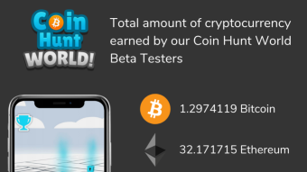 CoinHuntWorld Just Paid Out Over 1 BTC And Over 32 ETH To Players