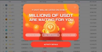 DOBI exchange airdrop 20$ USDT