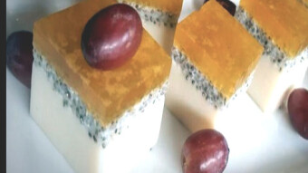 Three Layered Chia And Milk Made Pudding Recipe. So Delicoius.