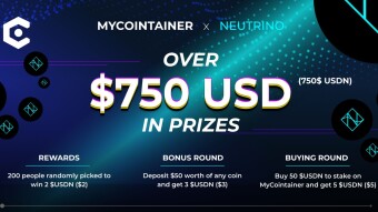 MyCointainer x Neutrino Giveaway Campaign: $750 USD up for grabs!