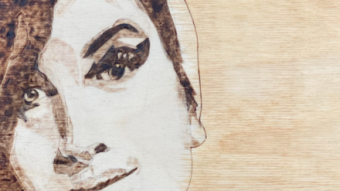 New Wood Burning - Amy Winehouse Portrait