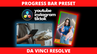FREE Progress Bar preset for Da Vinci Resolve