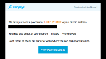 Payment received from CoinPayU + 0.0001011 BTC | total paid 0.00204949 BTC