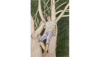 Self Portrait from photo taken circa 1992