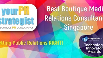 yourPRstrategist.com Named Best Boutique Media Relations Consultancy (SG) in Technology Innovator Awards (UK)