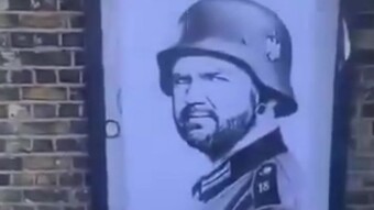 Street art in London, March 2025: The faces of Musk, Trump, and others were depicted as German Nazi generals 🎥 🎼