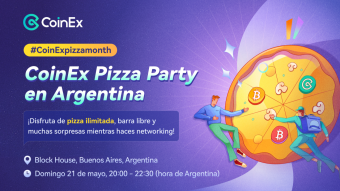Una noche cripto inolvidable: obtén tu entrada para el CoinEx Pizza Party en Buenos Aires, Argentina