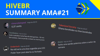 HIVEBR: Best Moments of the AMA #21 [ENG/PT-BR]