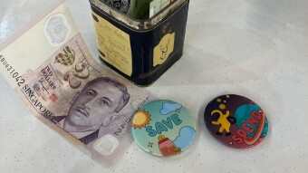 Money lesson with my son