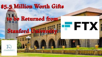 $5.5 Million Worth Gifts to be Returned from Stanford University