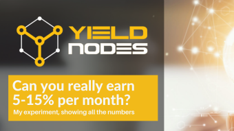 I am trying out YieldNodes to earn passive income (5-15% per month) and show you everything I earn