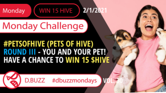 Win 15 HIVE >> Monday Challenge >> From D.Buzz (ROUND 30)