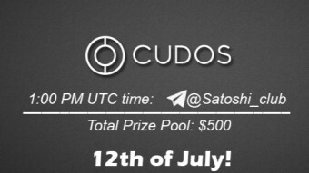 Join the AMA of Satoshi Club x Cudos. Rewards: 500 USDT, July 12th.