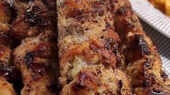 Foodbook #1086 Greek souvlakia