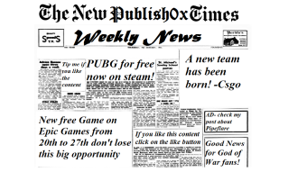 Weekly News | Epic Games,PUBG, God of War and CSGO