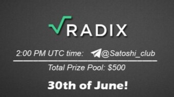 Radix x Satoshi Club AMA Recap from 30th of June