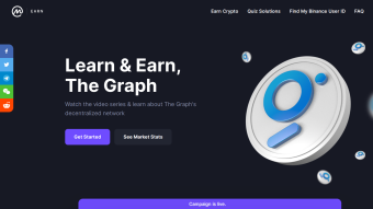 Coinmarketcap X The Graph (GRT) || Learn & Earn Program.