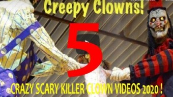 5 CRAZY SCARY KILLER CLOWN VIDEOS FROM YOUTUBE !
