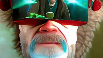 Terrence McKenna tries Quest Pro VR Headset