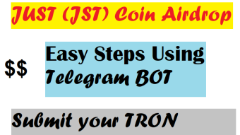 JUST (JST) Free Coins Airdrop on TRON Wallet Holder