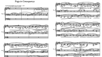 "Fuga in Consequenza" for Pipe Organ [Philip Daniel; 2015]