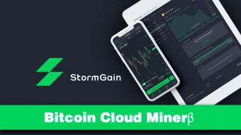 StormGain. Bitcoin Cloud Miner.