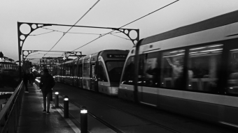 Black and White photography - Porto City at Night | Portugal