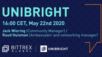Bittrex will be hosting a Unibright AMA on May 22nd at 4PM CET