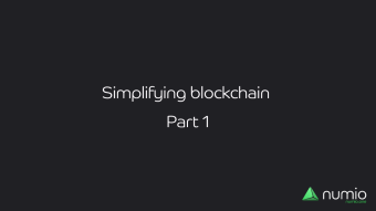 Simplifying Blockchain - Part one