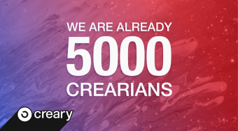 +5000 creative users have joined Creary!