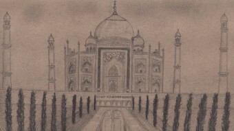 Taj Mahal - Pencil Drawing